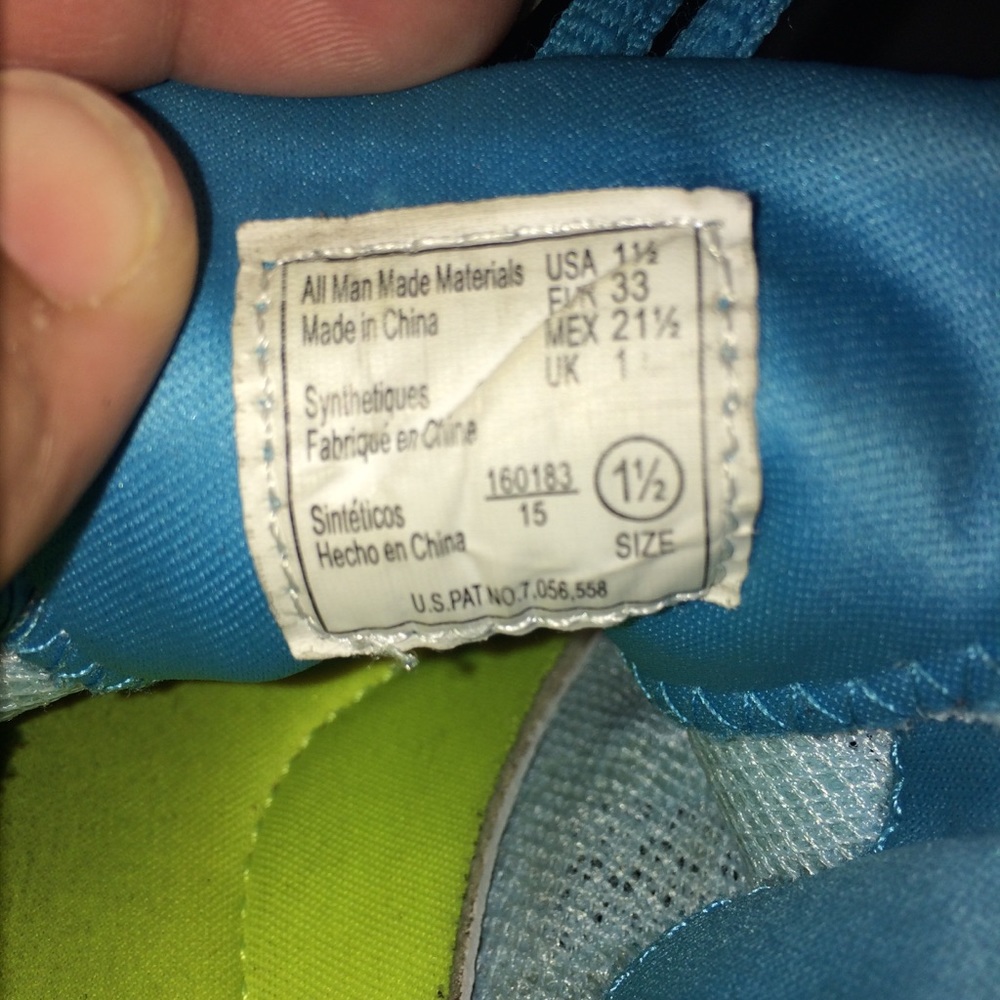 Girls Champion running shoes. Light blue 1.5 - Picture 6 of 6